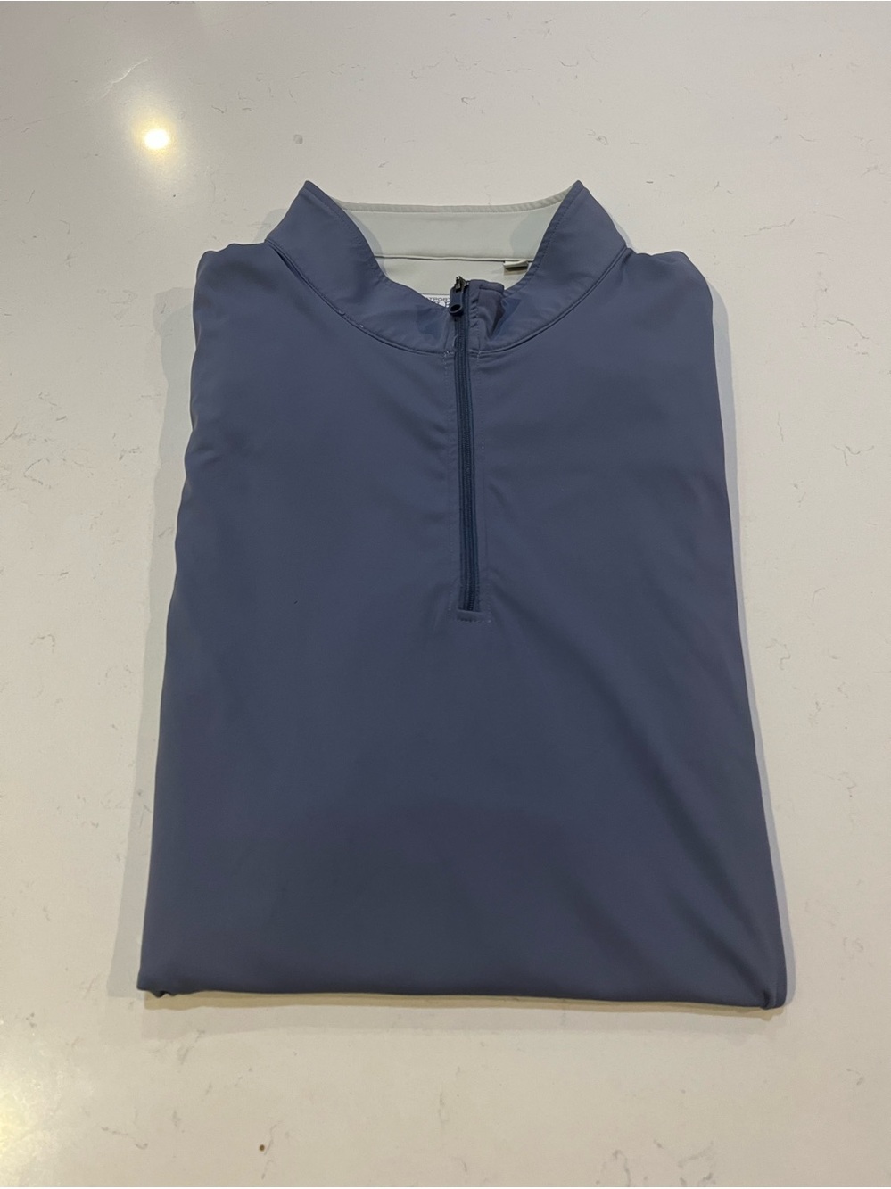 WESTPORT Lifestyle Men’s 1/4 Zip Golf Vest BlueGray 2XT Exc Cond